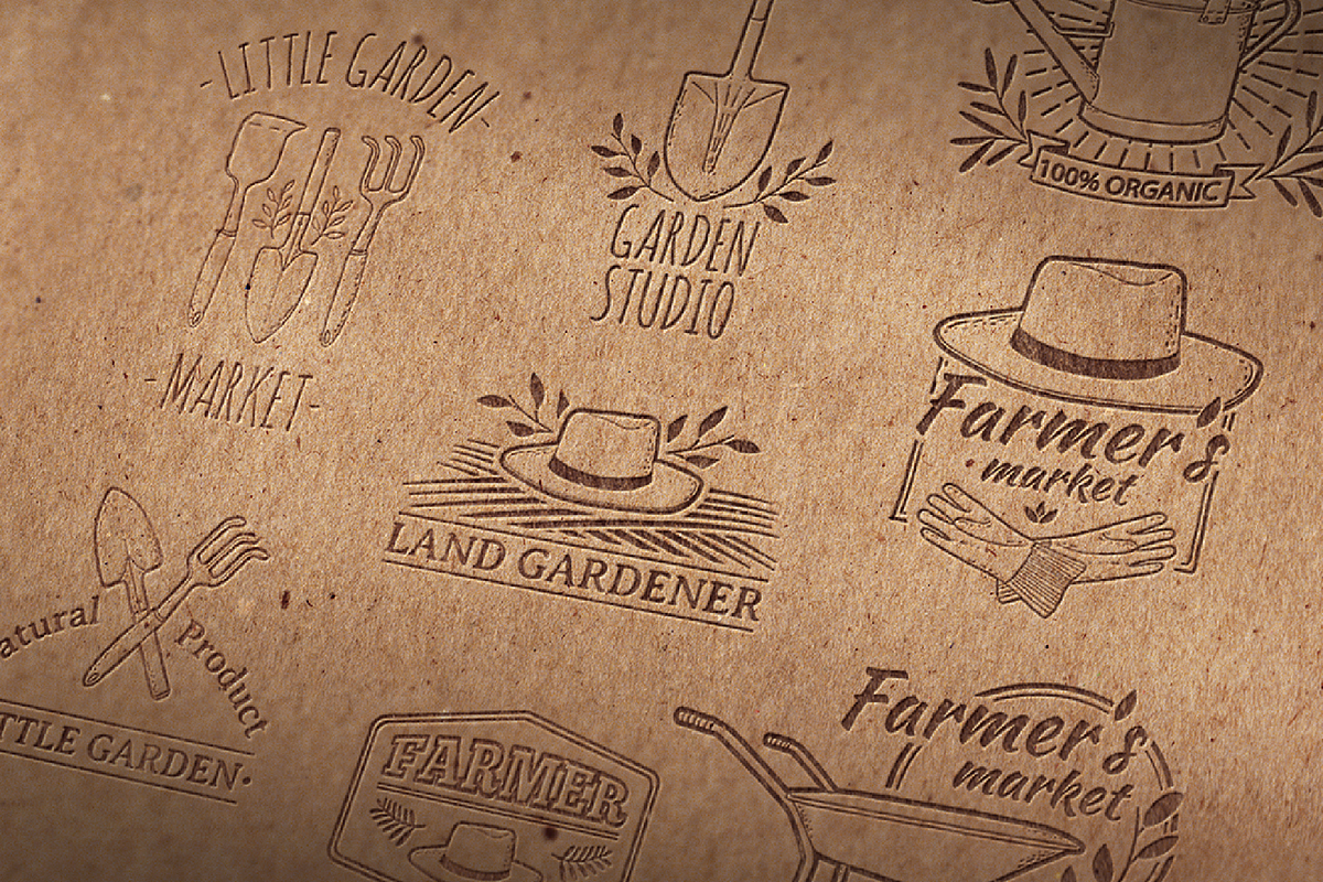 Garden/Farm icon and logo set, a Branding & Logo Template by Uniyok (Photo 2 of 7)