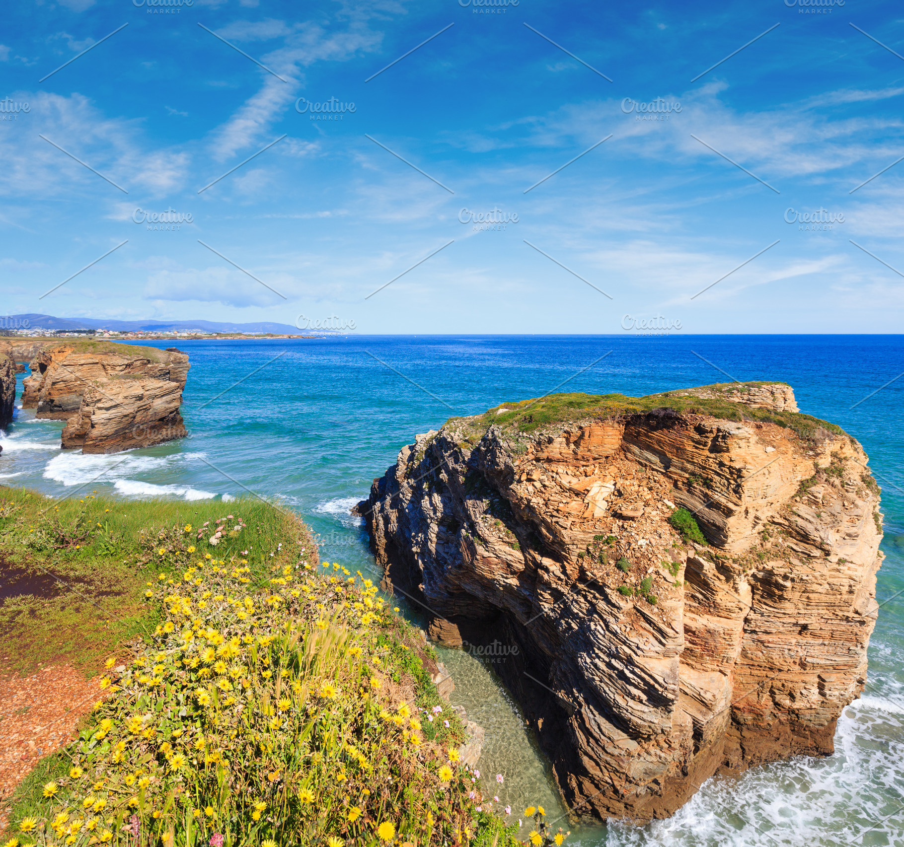 Cantabric coast summer landscape., a Nature Photo by YuriyB