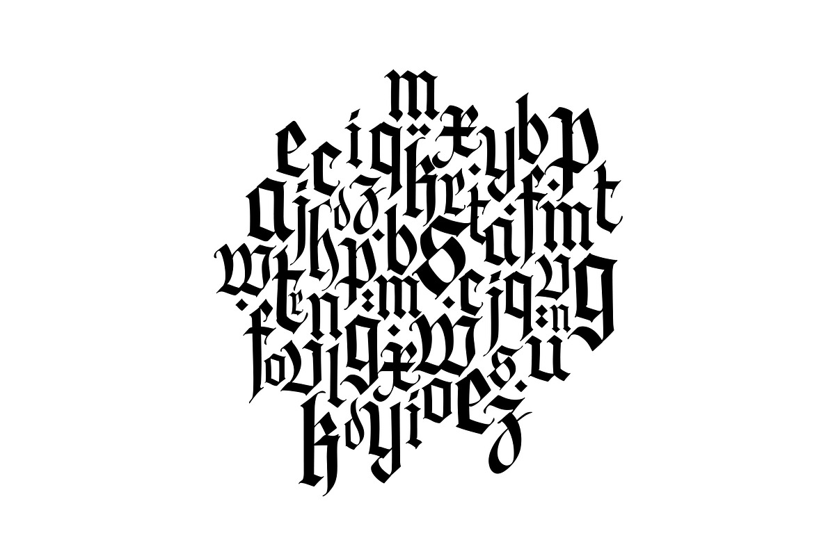 Gothic vector letters, an Object Graphic by GeekClick (Photo 4 of 8)
