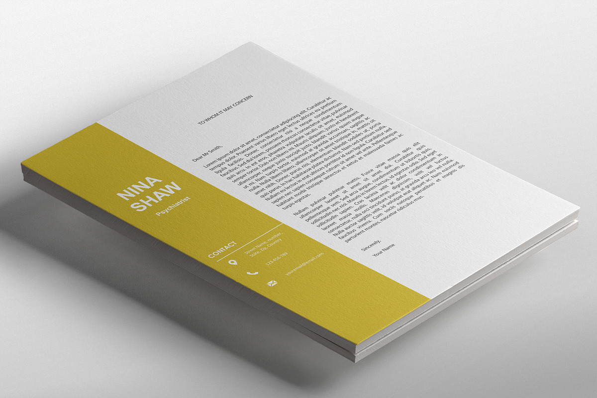 Perseus Resume Template, a Templates & Theme by Nina Shaw (Photo 2 of 8)