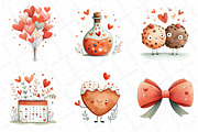 Cute Valentines Clipart Bundle, an Illustration by DreamPrint404 (Thumbnail 4 of 6)