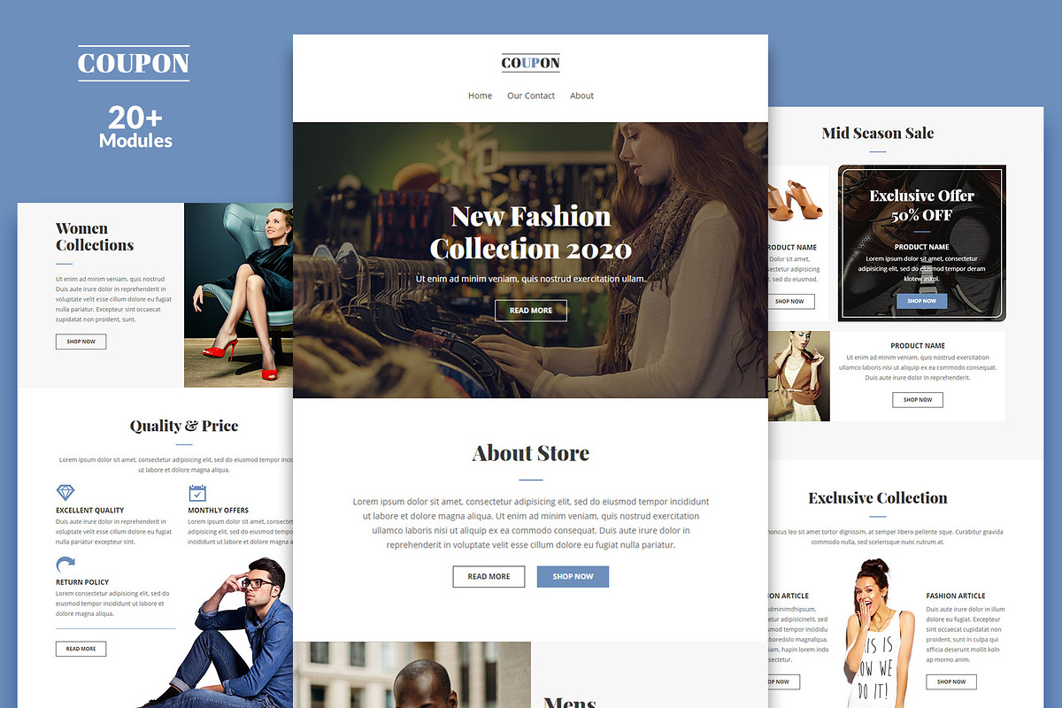 Coupon Email Template + Builder, an Email Template by WEB4PRO