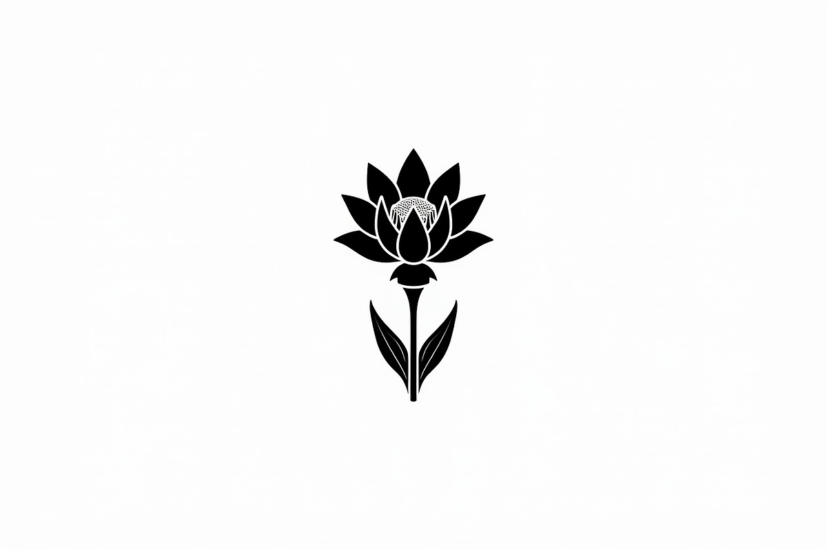 Black Floral Silhouette Set, an Illustration by balal (Photo 3 of 21)