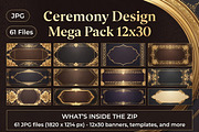Ceremony Design 12x30 PSD Print Pack, a Stationery Template by Dreamanart (Thumbnail 2 of 4)