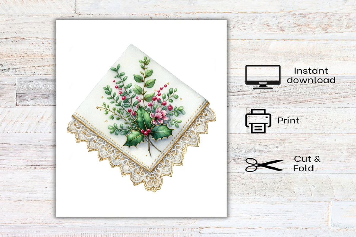 Coquette Christmas Herbs Clipart, an Illustration by Canvas Craft (Photo 11 of 11)