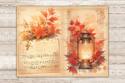 Fall Vibes Junk Journal Paper, a Seasonal Illustration by GlamArtZhanna (Thumbnail 2 of 9)