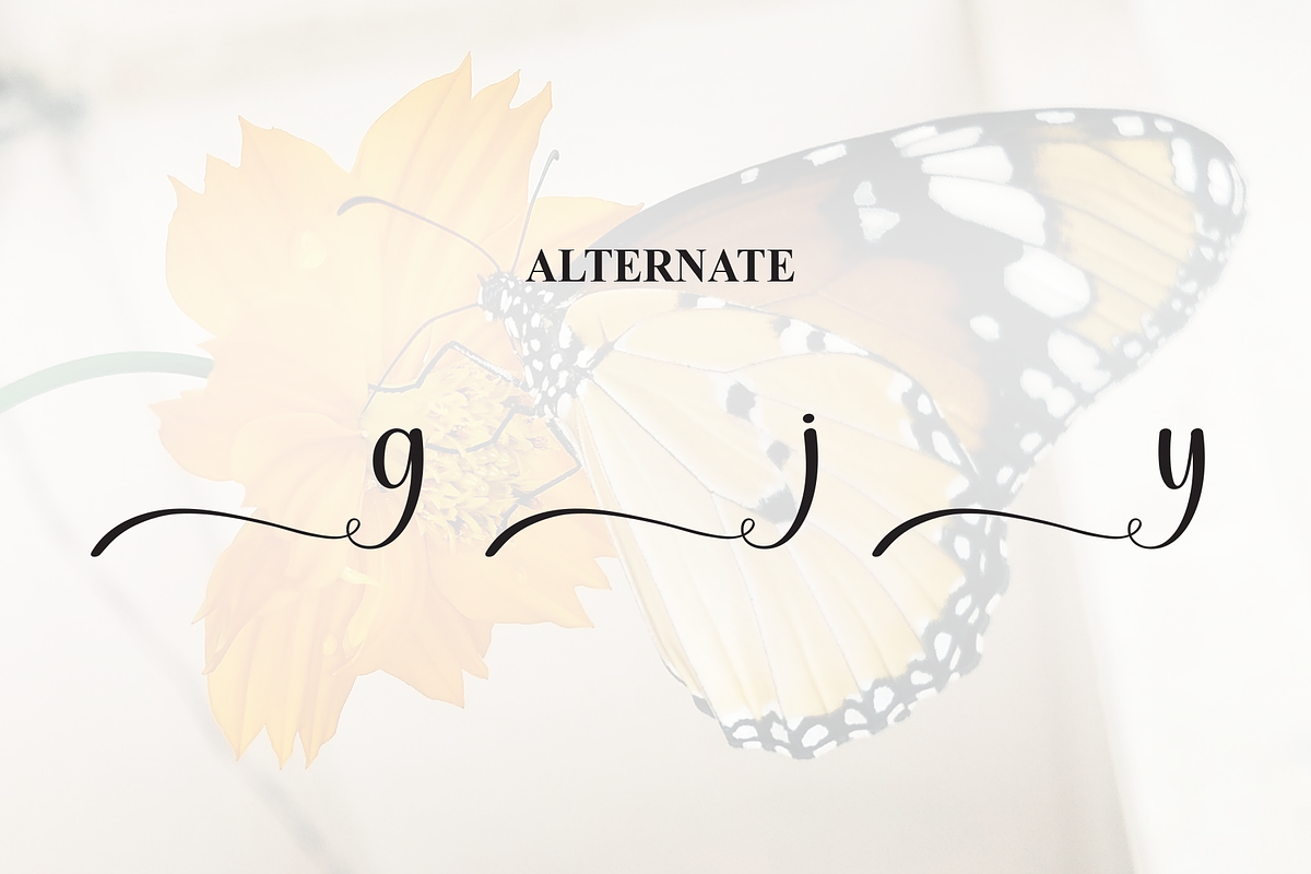 Butterfly | Script Font, a Handwritten Font by Scratchones