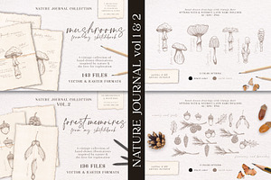 Sketchbook Journal Vol. 1 & 2 Bundle, a Decorative Illustration by Pigment Café