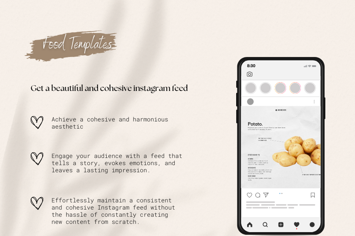 Food Ingredient Templates I Canva, a Social Media Template by The Social Stuff (Photo 3 of 9)