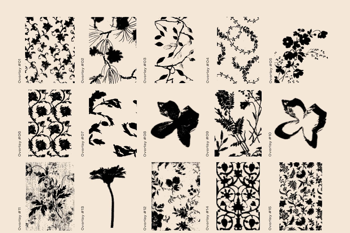 Pixel Bloom Archive Floral Overlays, a Texture Graphic by DigARTbyHavroshka (Photo 6 of 10)
