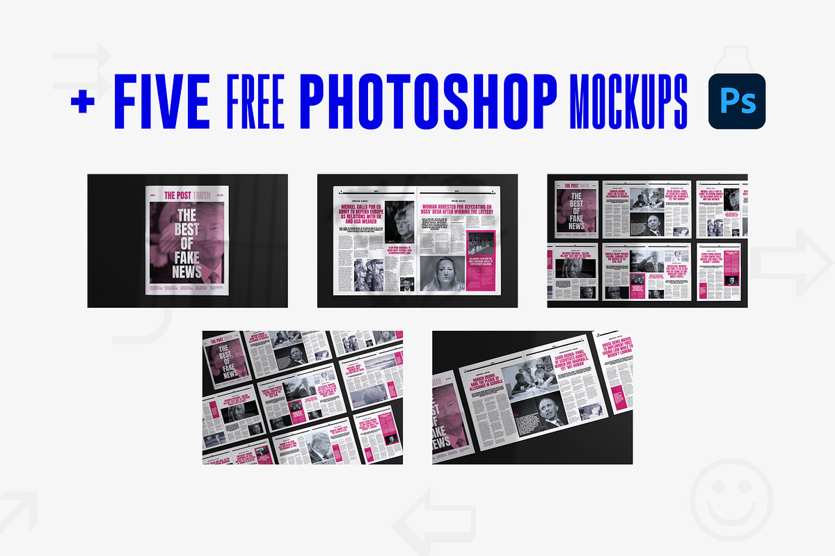 20 Page Tabloid Newspaper Template, a Magazine Template by Dead Pixel Mockups (Photo 10 of 11)