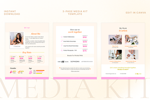 Media Kit Canva Template, a Presentation Template by Matisse Studio