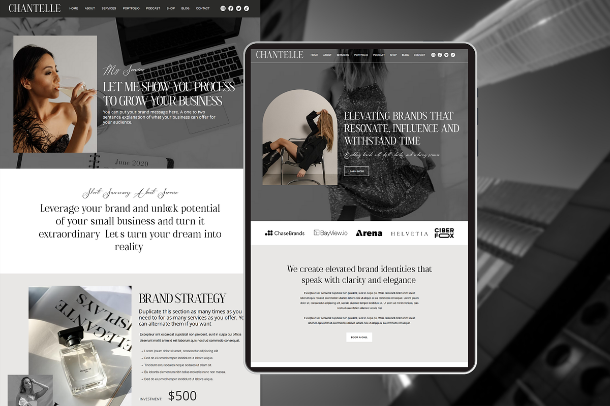 Premium Life Coach Wix Template, a Wix Template by AdvertFox (Photo 5 of 10)