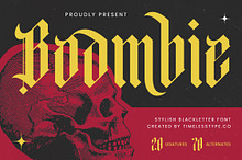 Boombie Stylish Blackletter Font