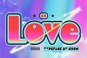 CS Love – Y2K Font, a Sans Serif Font by Craft Supply Co. (Thumbnail 1 of 8)