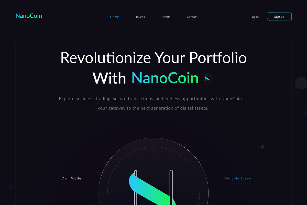 Crypto Design Page, a Landing Page Template by justmansoor (Photo 2 of 4)