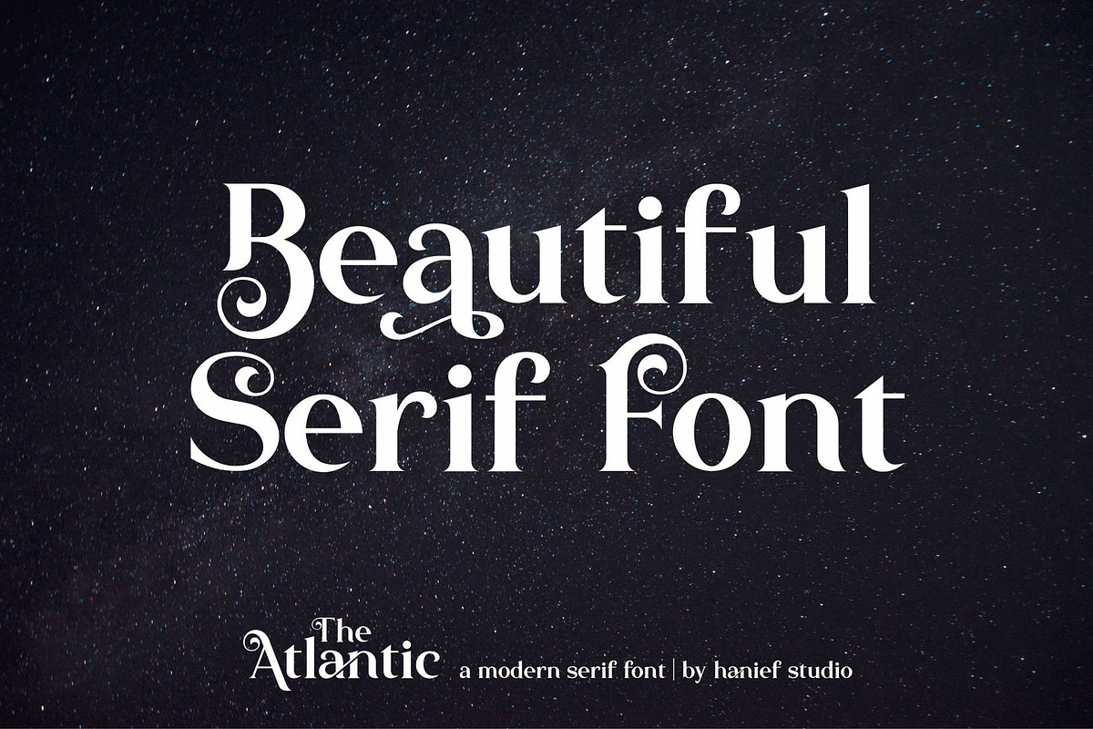 The Atlantic//Modern Serif Font preview 6