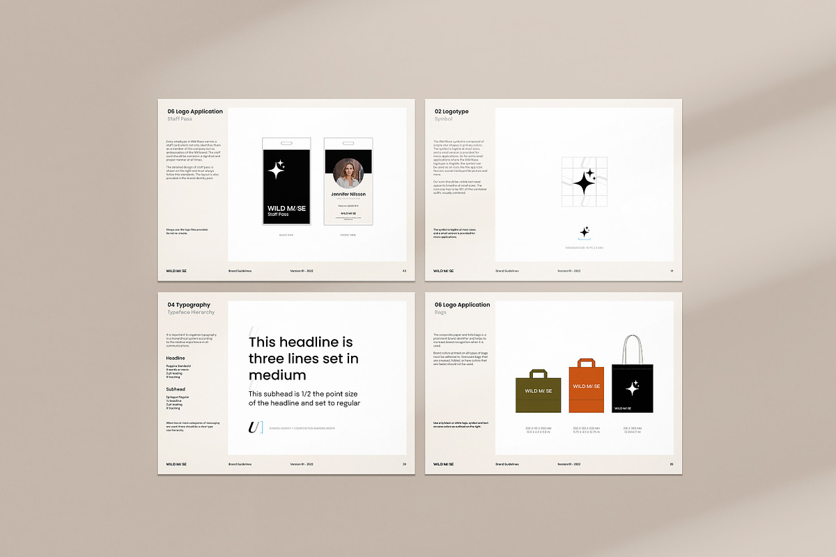 WILD MUSE / Brand Guidelines, a Brochure Template by Studio Dara (Photo 19 of 23)