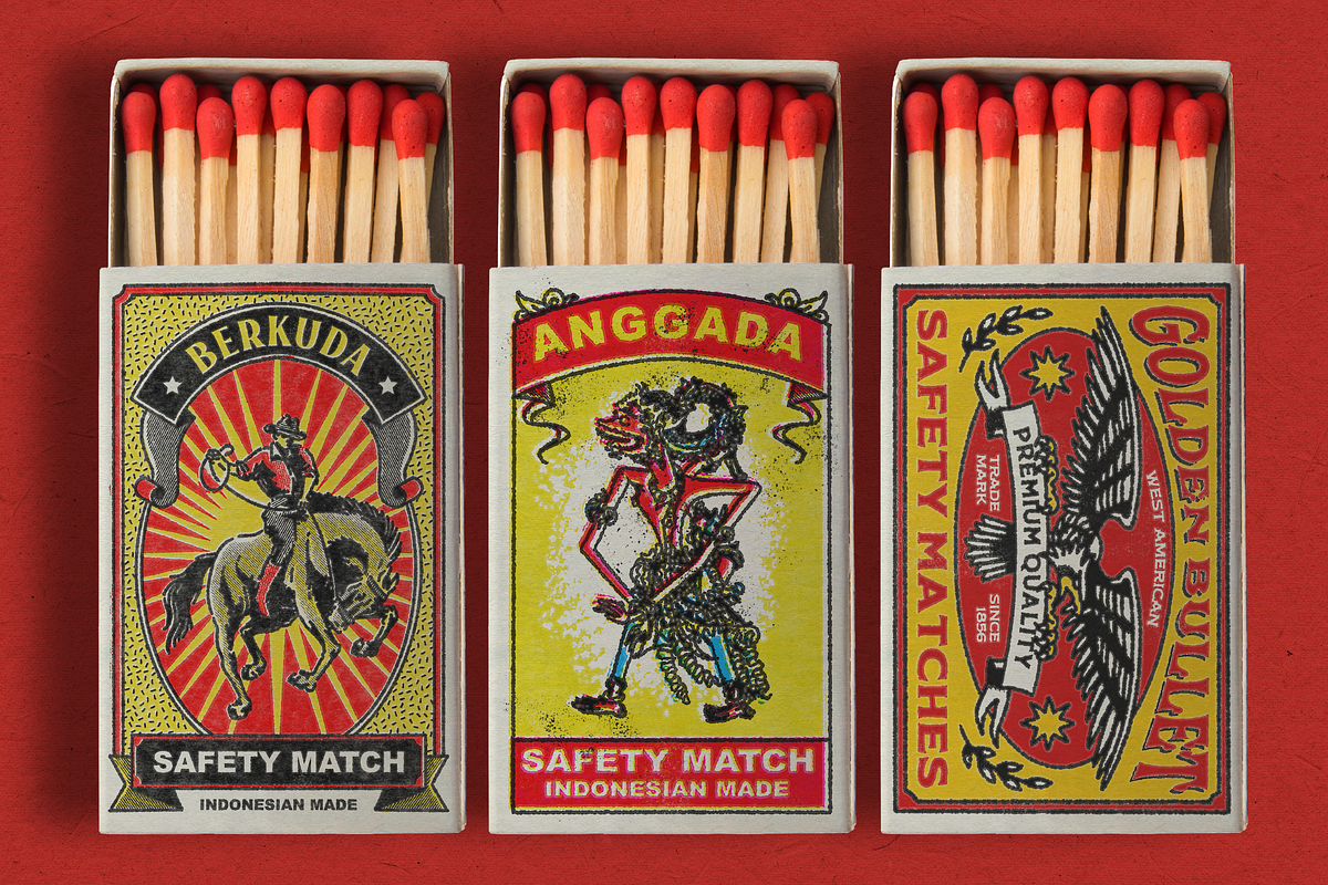 Match Box Mock-Up, a Packaging Mockup by SHAKA (Photo 2 of 2)
