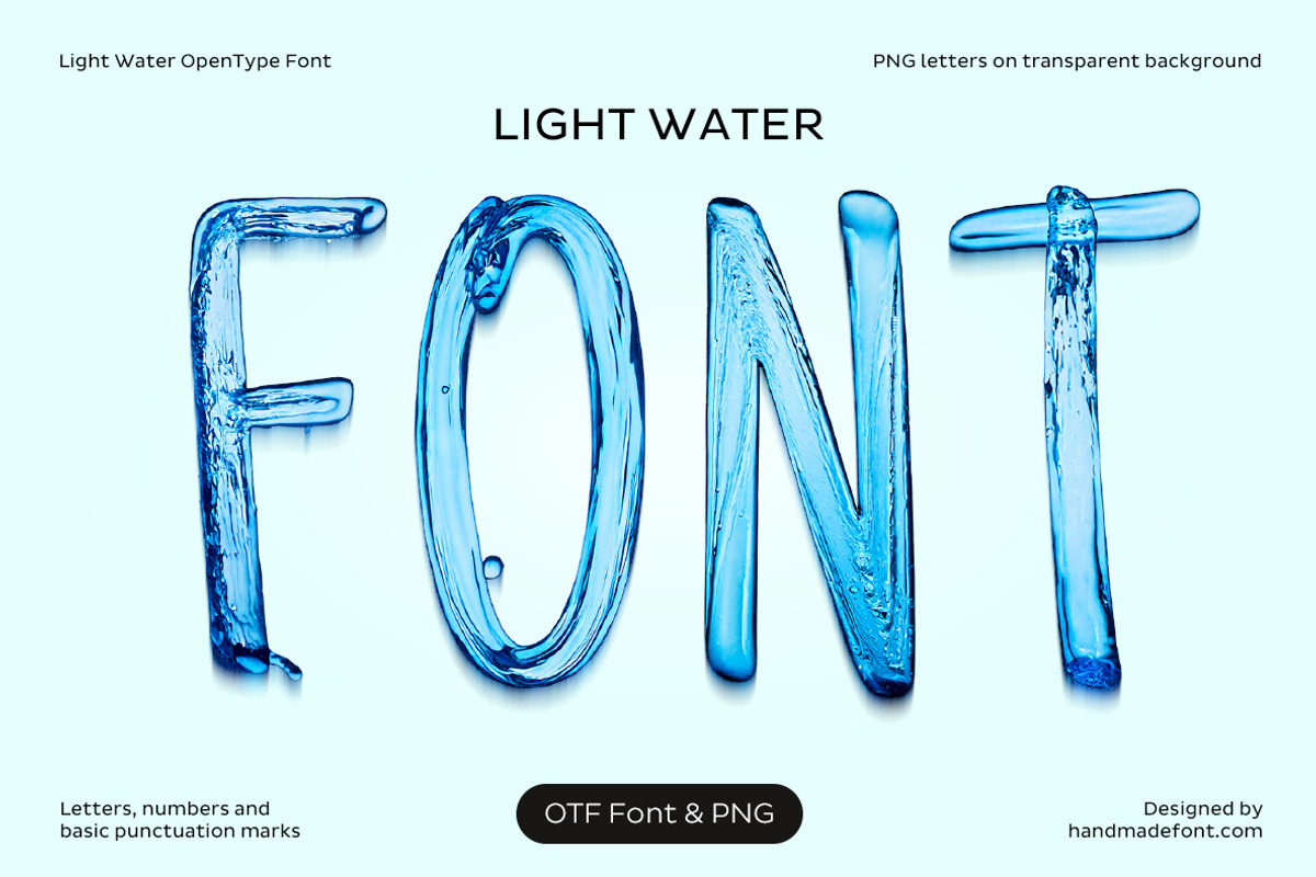 Light Water Font, a Handwritten Font by Handmadefont (Photo 1 of 10)