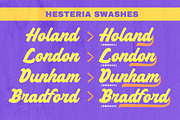 Hesteria Bold Script, a Script Font by Letterhend Studio (Thumbnail 8 of 9)