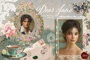 Dear Jane - SCRAPBOOKING collage set, an Object Graphic by alenaganzhela (Thumbnail 1 of 14)