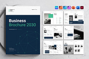 Business Brochure Template, a Brochure Template by DesignCrest (Thumbnail 1 of 13)