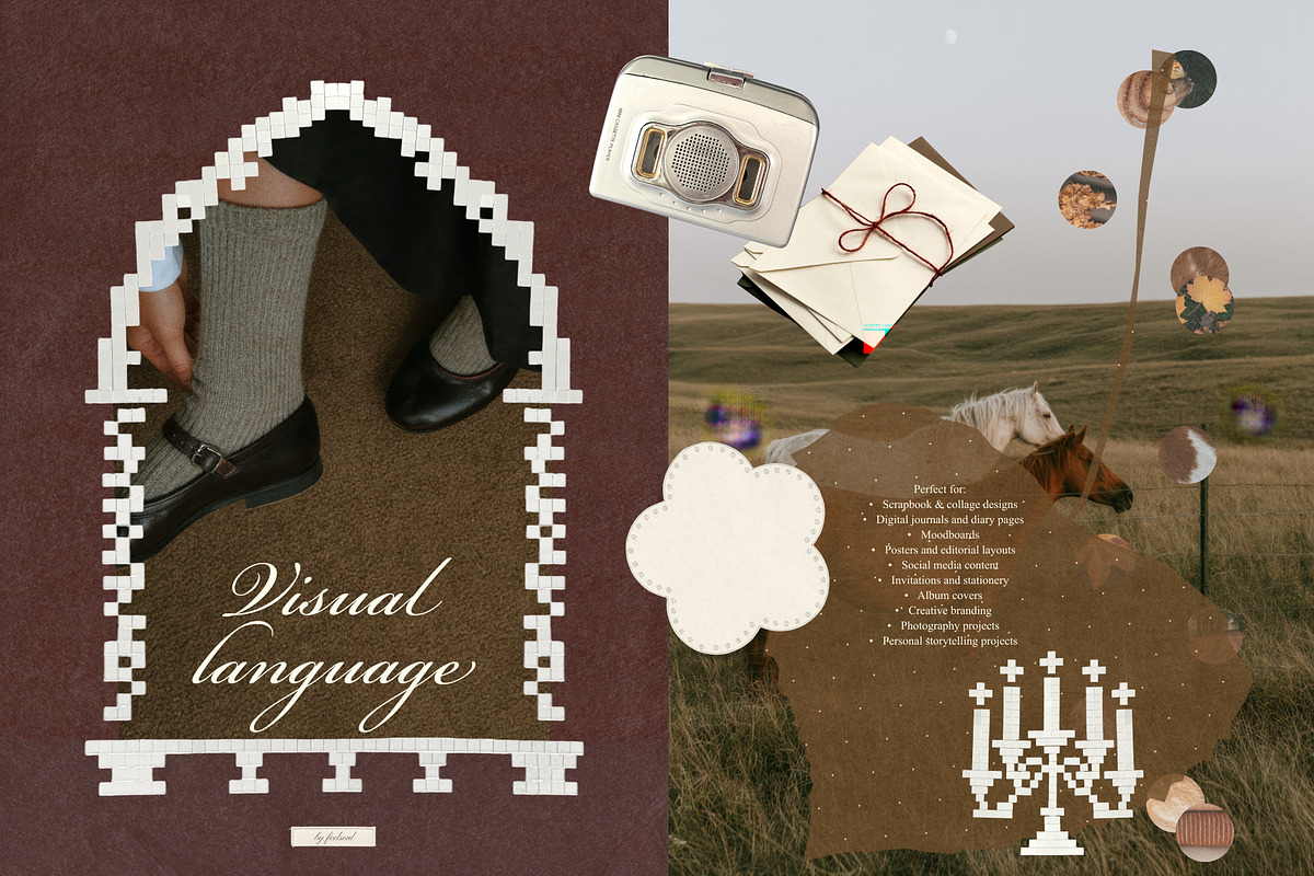 250+ Private Collection Collage Pack, an Object Graphic by Feelsoul (Photo 5 of 12)