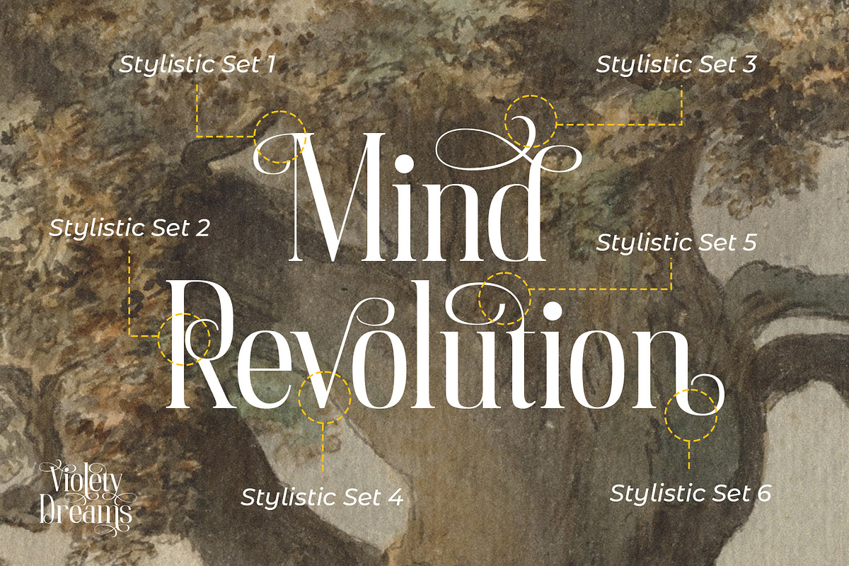 Violety Dreams, a Serif Font by Nathatype (Photo 6 of 10)