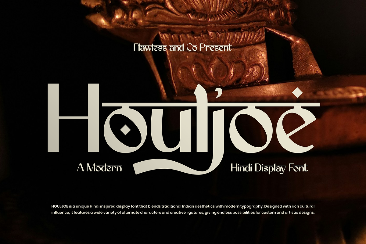 Houljoe - Hindi Display Font, a Font by Flawless And Co (Photo 1 of 10)
