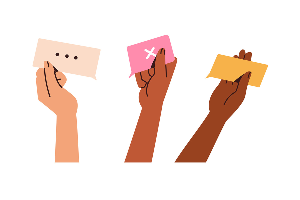 Hands with heart, star, emoji symbol, a Person Illustration by Good Studio (Photo 6 of 25)