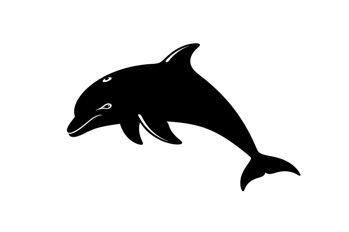 Dolphin Jumping Silhouette Vector, an Illustration by Designs_River (Photo 23 of 51)