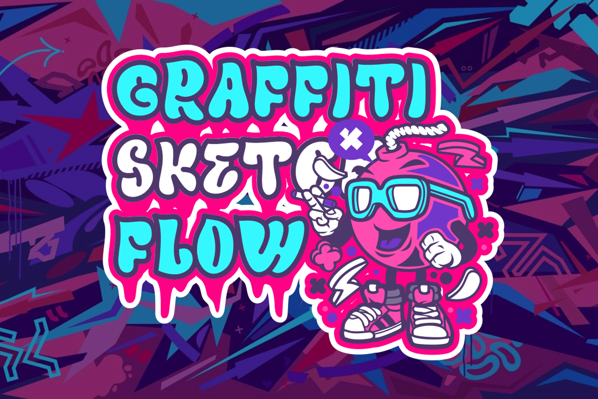 Outline Mirage - Graffiti Font, a Font by PutraCetol Studio (Photo 2 of 5)