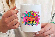 Colorful Tropical Fish PNG, Sea Life, an Illustration by Designking (Thumbnail 3 of 4)