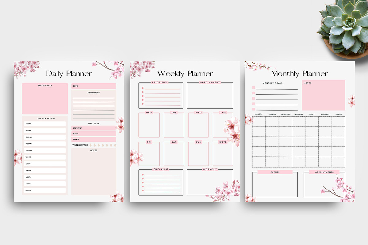 To Do Daily Weekly Monthly Planner, a Stationery Template by Ultimate Template Shop (Photo 2 of 4)
