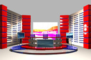 TV News Studio 004, a Furniture 3D Model by akerStudio (Thumbnail 5 of 5)
