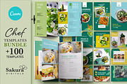 Chef & Restaurant Templates Bundle, a Social Media Template by Sakura Digitals (Thumbnail 1 of 8)