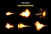 95+ Muzzle Flash Overlay Effects, an Object Graphic by Mikel Blazgad (Thumbnail 3 of 10)