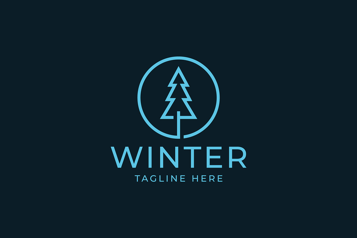 Winter Pine Tree Logo Forest, a Branding & Logo Template by Signatoro (Photo 3 of 3)