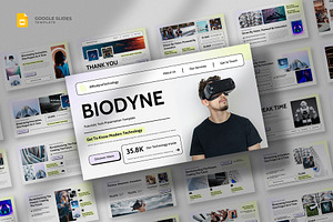Futuristic Google Slides Template, a Presentation Template by fluffstudio