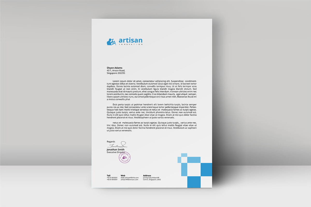 Letterhead, a Stationery Template by artisanHR (Photo 3 of 4)