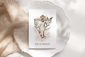 Easter Card Greeting Jesus Risen