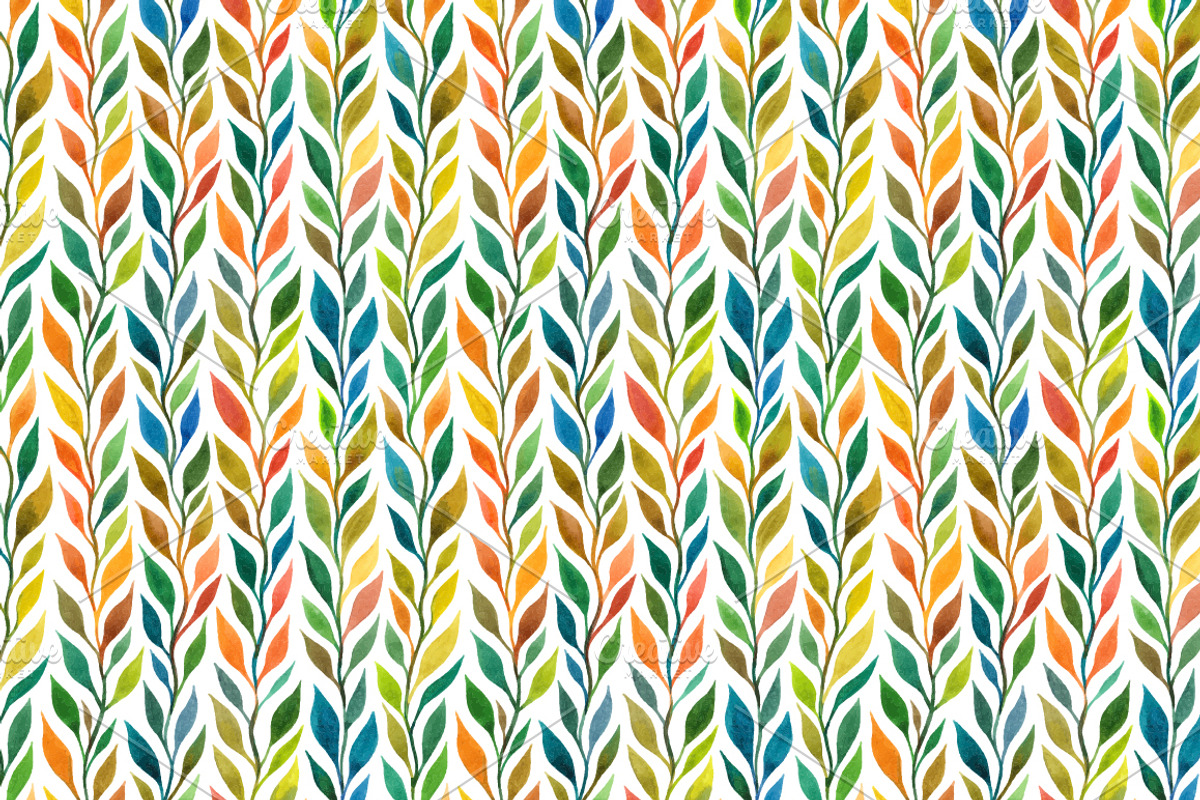 Watercolor seamless pattern, a Pattern Graphic by IreneArt illustrations (Photo 2 of 2)