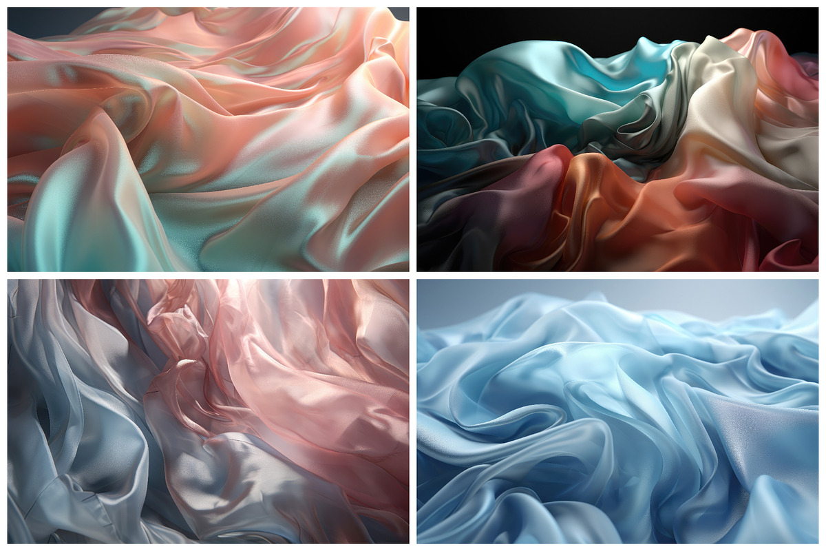 24 Soft Silk Fabric Backgrounds, a Texture Graphic by HipFonts (Photo 5 of 7)