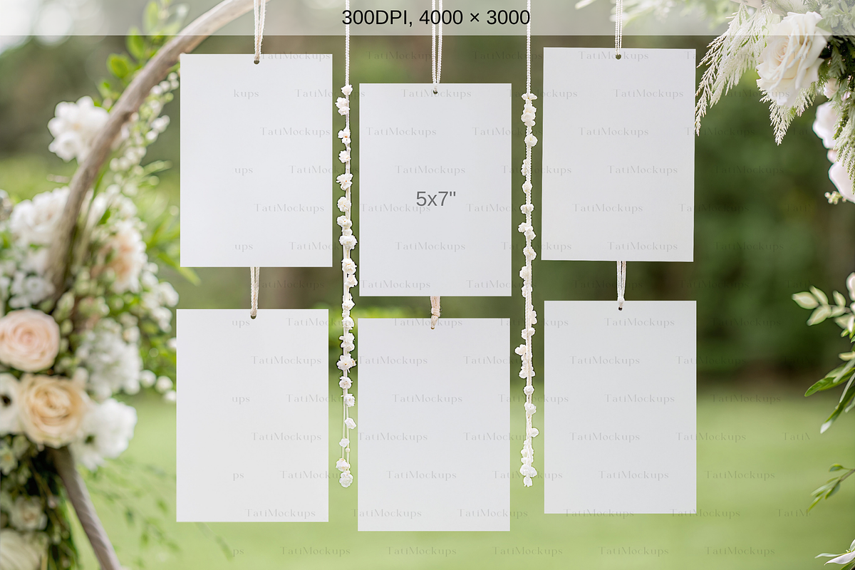 Wedding Seating Chart Mockup, an Advertising Mockup by TatiMockup (Photo 2 of 4)