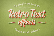 Photoshop Retro Text Effects, a Branding & Logo Template by FourLeafLover (Thumbnail 1 of 4)
