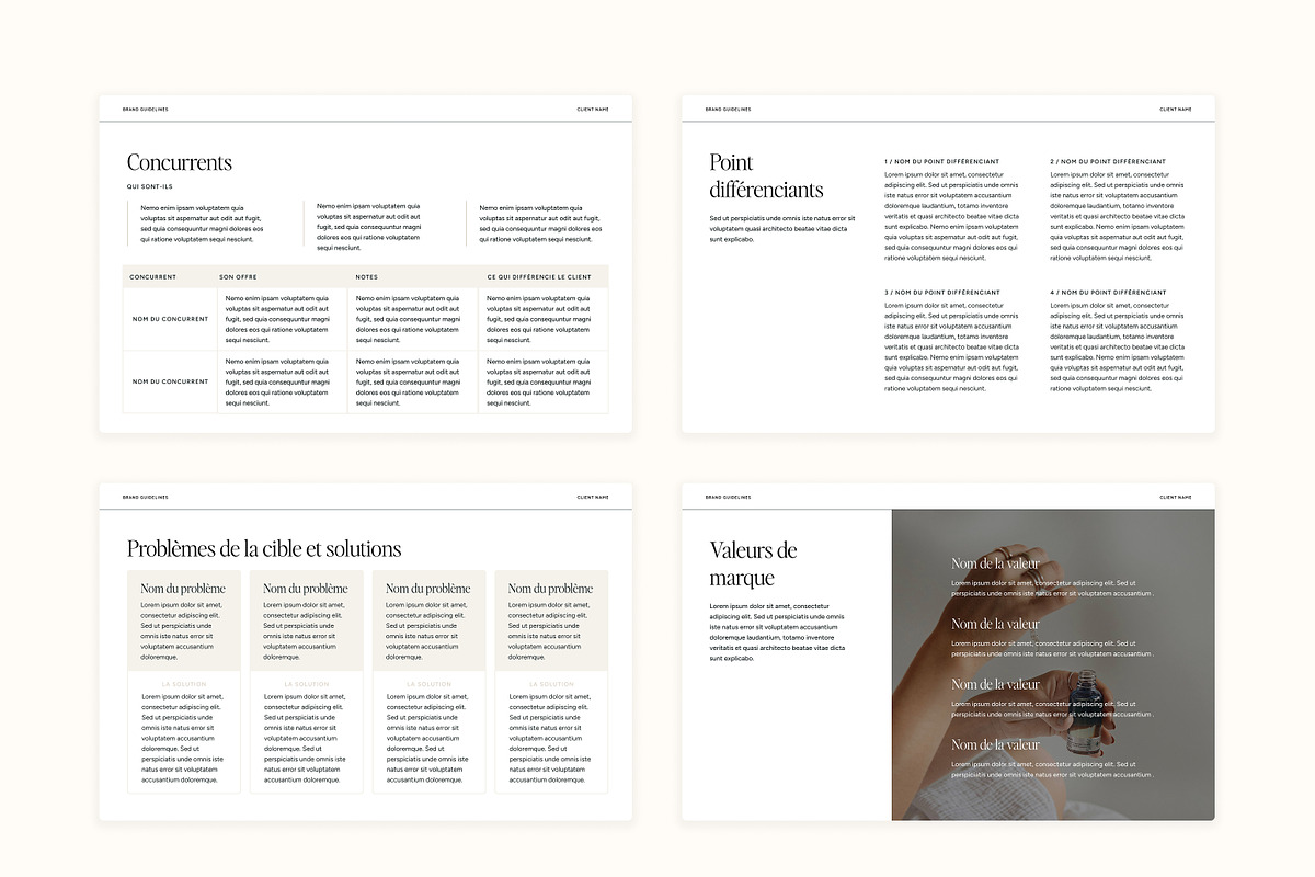 Template Stratégie de Marque, a Branding & Logo Template by MargauxQuercy (Photo 5 of 9)