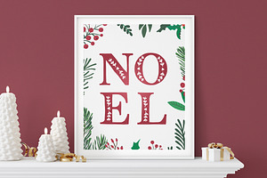 Noel Christmas Font