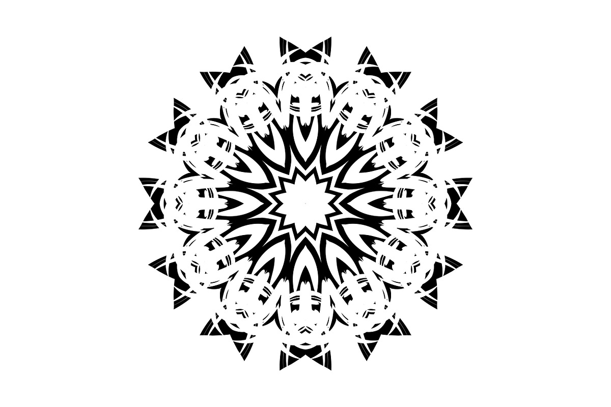 Modern Black and White Mandala Pack, a Decorative Illustration by NJ Himel (Photo 64 of 101)