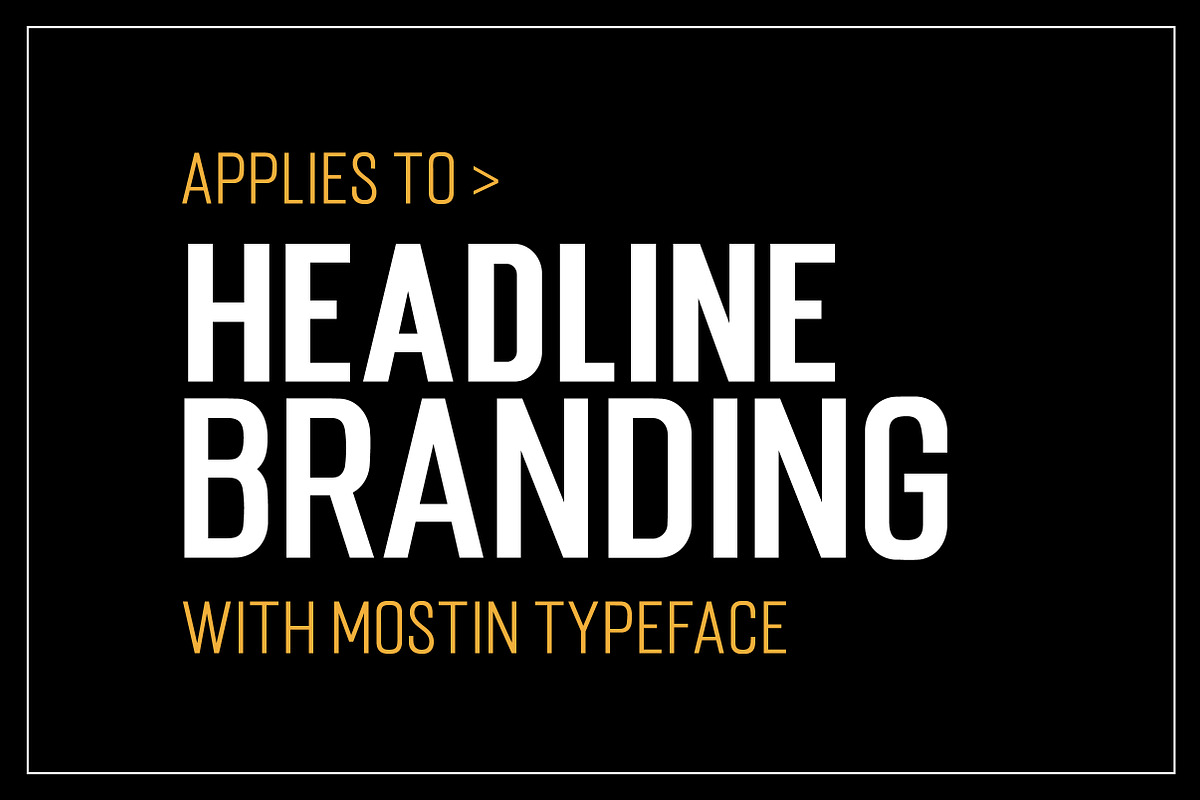 Mostin Typeface preview 5